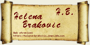 Helena Braković vizit kartica